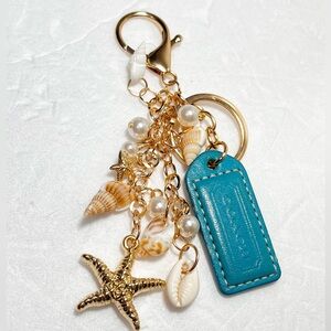 Vintage Coach Hangtag On Handmade Keychain